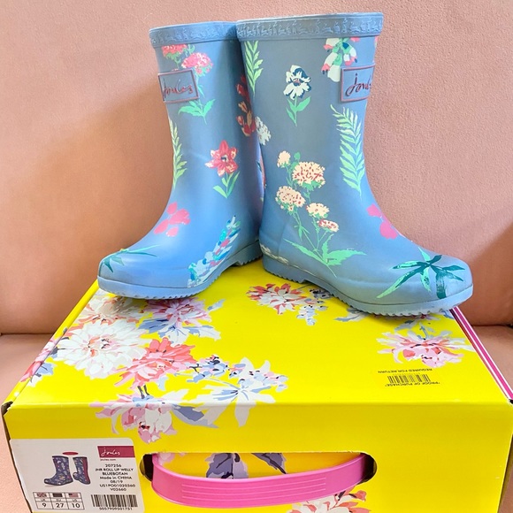 Joules Floral Rain Boots - Picture 1 of 4